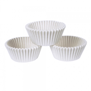 Papilotki białe 50x45mm - 100 szt