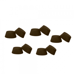 Papilotki brązowe 40x15mm - 100 szt