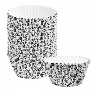 Papilotki Silikonowane "Cupcake Black Caffe" 90szt