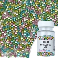 Perełki błyszczące MIX 4mm - 40g