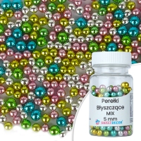 Perełki błyszczące MIX 5mm - 40g