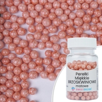 Perełki miękkie matowe - brzoskwiniowe - 30 g