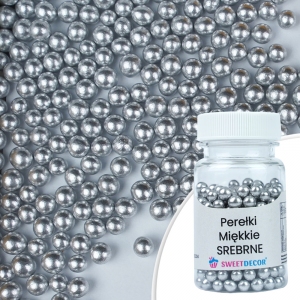 Perełki miękkie srebrne 30 g