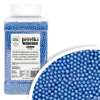 Perełki Niebieskie Ciemne 4mm 1kg