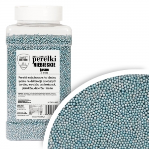 Perełki niebieskie jasne 3mm 1kg