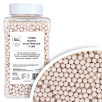 Perełki ryżowe 5mm - białe 600g