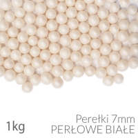 Perłowe Perełki 7mm - białe 1kg