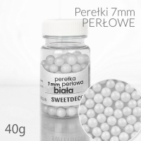 Perłowe Perełki 7mm - białe 40g