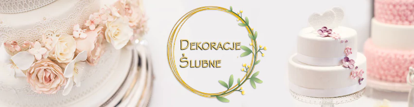Dekoracje ślubne i ozdoby na torty weselne