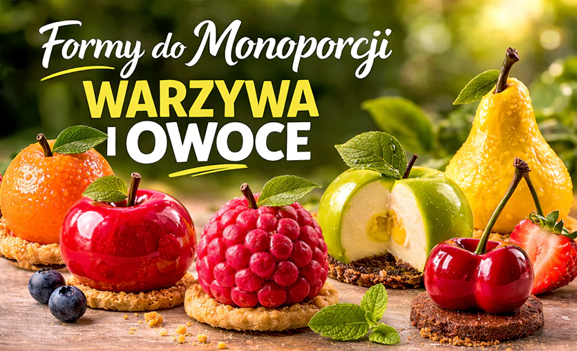 Monoporcje  formy owoce i warzywa