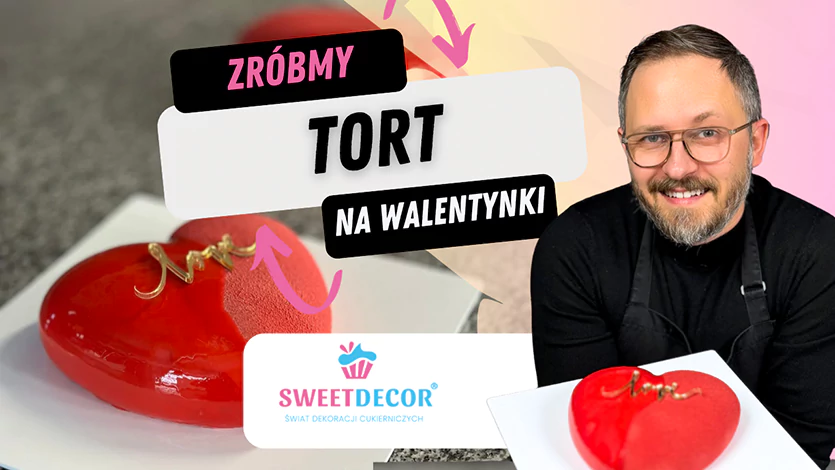 Tort musowy Serce na Walentynki 