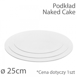 Podkład do tortu piętrowego NAKED CAKE śr. 25cm