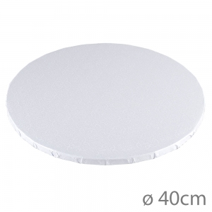 Podkład pod tort okrągły 40cm - BIAŁY MDF 9mm