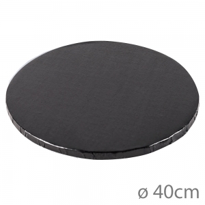 Podkład pod tort okrągły 40cm - CZARNY MDF 9mm