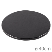 Podkład pod tort okrągły 40cm - CZARNY MDF 9mm