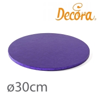 Podkład pod tort okrągły gruby fioletowy 30cm (gr 12mm)