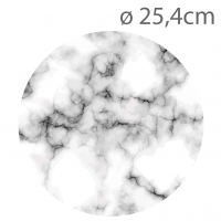 Podkład pod tort okrągły - wzór MARMUR - 25,4cm