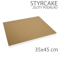 podkład pod tort STYROCAKE - wys. 22mm - 35x45cm