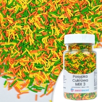 Posypka cukrowa - kolorowa MIX 3 - 70g