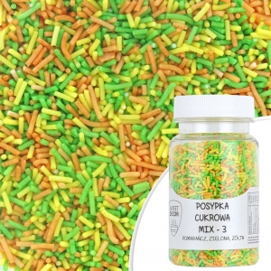 Posypka cukrowa - kolorowa MIX 3 - 70g