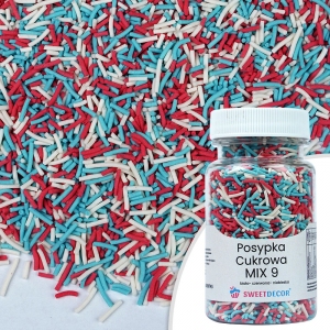 Posypka cukrowa - kolorowa MIX 9 - 70g