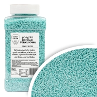 Posypka cukrowa PERŁOWA turkusowa - 900g