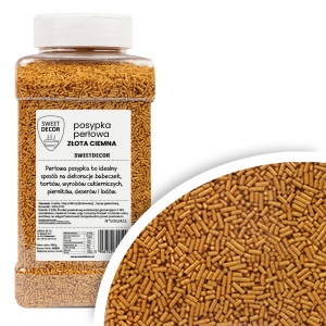 Posypka cukrowa PERŁOWA złota ciemna - 900g