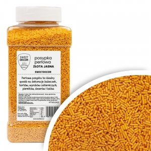 Posypka cukrowa PERŁOWA złota jasna - 900g