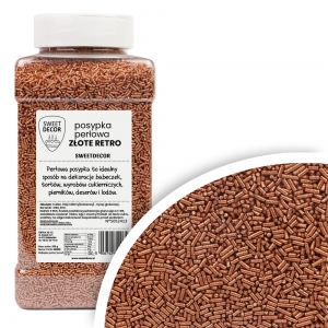 Posypka cukrowa PERŁOWA złota retro - 900g
