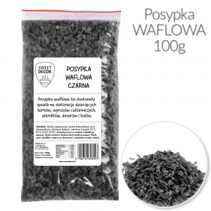 Posypka z opłatka czarna - 100g