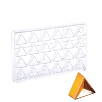 Profesjonalna forma do pralin geometryczna trójkąt