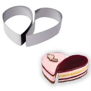 Rant podwójny Heart 14cm (wys 4cm)