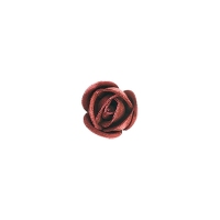 Róża klasyczna średnia perłowa burgund 35 szt.