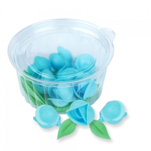 Róże klasyczne niebieskie- zestaw dekoracji waflowych