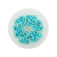 Róże mikro 18szt niebieskie