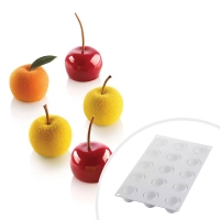 SILIKOMART forma Mela, Ciliegia & Pesca wiśnia morela mirabelka 30