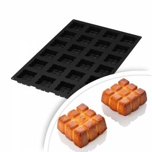 Silikomart SQUARE WAFFLE SQ112 - Forma silikonowa MINI GOFRY