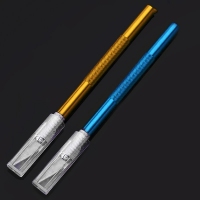 Skalpel cukierniczy aluminiowy z ostrzem ze stali nierdzewnej