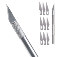 Skalpel cukierniczy metalowy + 9 ostrzy