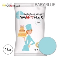 Smartflex - Lukier Plastyczny Velvet - Baby Blue - 1kg - Waniliowy