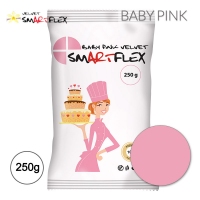 Smartflex - Lukier Plastyczny Velvet - Baby Pink - 0,25kg - Waniliowy