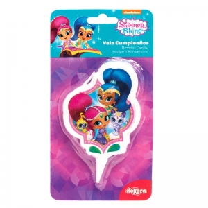 Świeczka urodzinowa Shimmer Shine 2D