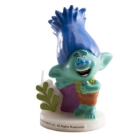 Świeczka urodzinowa Troll niebieski 3D