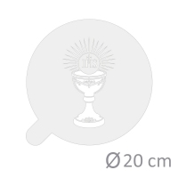 Szablon do aerografu - Komunijny - 20cm - Kielich + IHS - 808