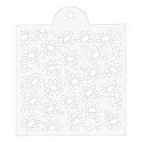 Szablon do dekoracji tortów i ciast STOKROTKI - 13,5cm x 13,5cm