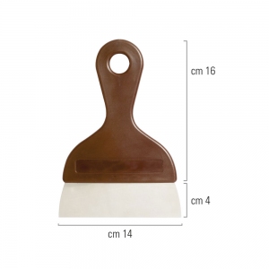 Szpatuła metalowa z rączką z tworzywa 14cm