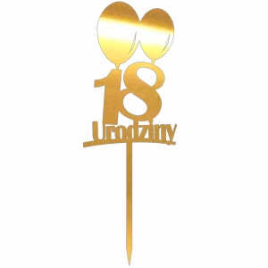 Topper - 18 urodziny z balonami (054LZ)