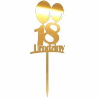 Topper - 18 urodziny z balonami (054LZ)