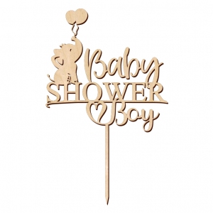 Topper - Baby Shower Boy Słonik (207S)