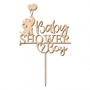 Topper - Baby Shower Boy Słonik (207S)